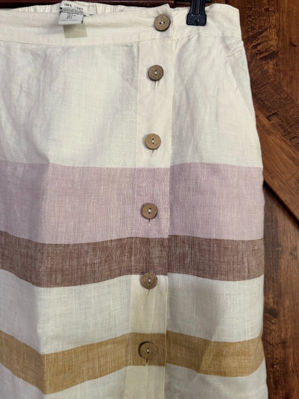 Rachel Zoe 100% Linen skirt L